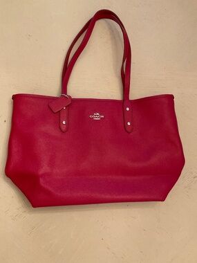 Coach Red City Tote